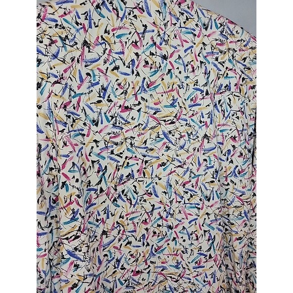 Vtg‎ 80s Claude Artsy Art Loud Oversized Jacket Sz M  Blazer Boho Retro - Picture 11 of 14